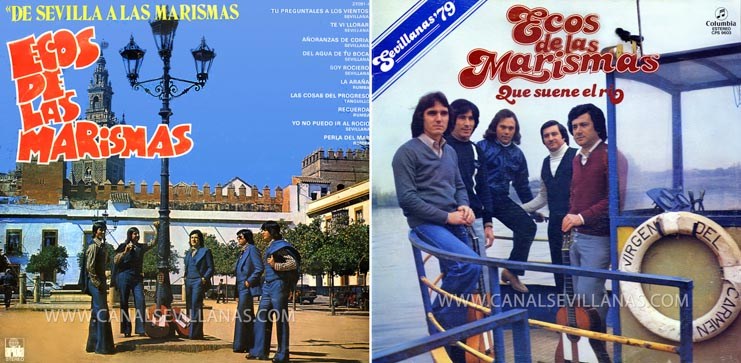 Primer disco de Ecos de las Marismas 1976 y Que suene el río 1979