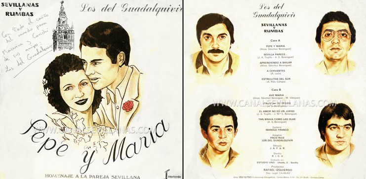 Primer disco de Los del Guadalquivir. Pepe y María