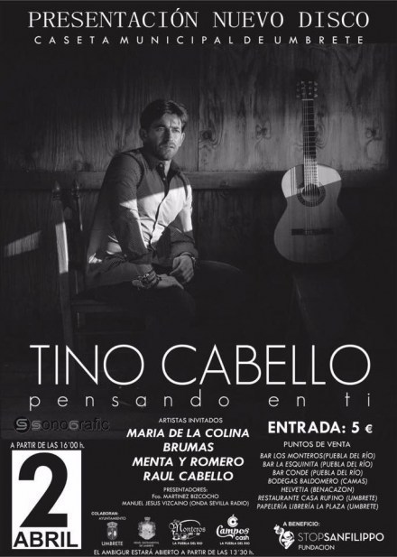 Cartel de presentación Tino Cabello